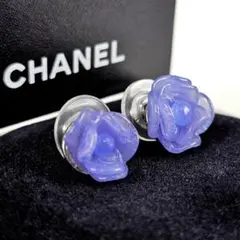 美品 シャネル CHANEL カメリア フラワー ピアス 01P