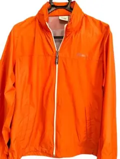 FIRST DOWN オレンジ ナイロンジャケット　Mサイズ　防寒　フード