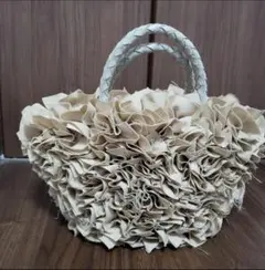 カシェリエ Cachellie カゴバッグ バスケット ハンドバッグ フリルのサムネイル