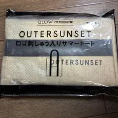 GLOW付録 OUTERSUNSET ロゴ刺繍入りサマートートのサムネイル