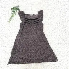 【美品】エニィファム 紫系花柄 チュニック ワンピース 【3】 オンワード樫山