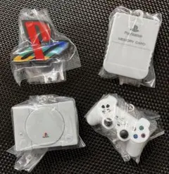 PlayStation　ミニチュアチャーム　コントローラー　ロゴ　メモリーカード