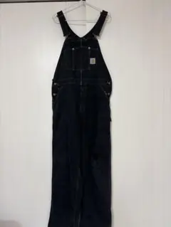 Carhartt オーバーオール ブラック 32×32 - メルカリ