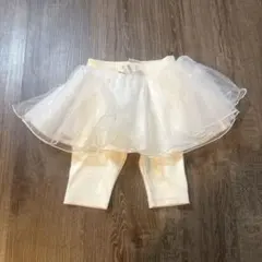 petit main チュール付きスカートレギンス