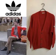 adidas 赤 ボタン付きカーディガンのサムネイル