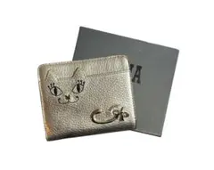 未使用✨ANNA SUI アナスイ マイティティ メタリックレザー 猫　ミニ財布 2026年最新】anna sui 財布 マイティティの人気アイテム - メルカリ