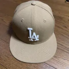 LA Dodgers キャップ ベージュ