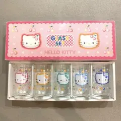 レトロ未使用品】ハローキティ ミニグラス5Pセット - メルカリ