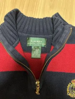 RALPH LAUREN ハーフジップ ニット セーター L
