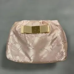 ✴︎LANVIN ランバン ピンク バラ柄 メイクポーチ✴︎のサムネイル