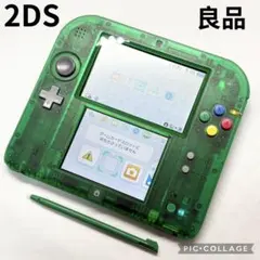 【良品☆】任天堂 2DS ポケットモンスター 緑 純正タッチペン 動作確認済み