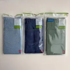 ユニクロ★レギンス7分丈★リラックスフィット★120サイズ★3点セット