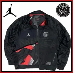 PSG パリサンジェルマン エアジョーダンコラボ ナイロンジャケット ブラック