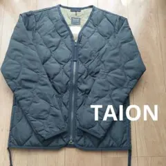 ◆21日迄のタイムセール◆TAION◇タイオン ミリタリー ダウンコートVネック