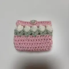 ポーチ　カードケース　ハンドメイド　編み物　小物入れ　かぎ針　名刺入れ