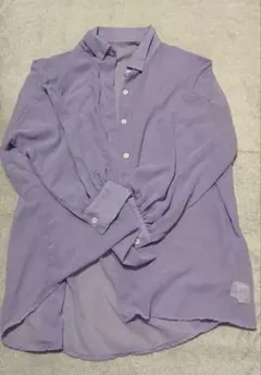 GRL ボリュームスリーブルーズシアーシャツ