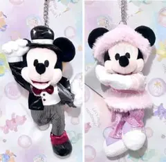 お顔厳選♡ ミッキー　バースデー　ぬいぐるみキーチェーン　２点