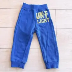 青 プリント入り ボトムス 90cm ベビー服 ベビー スウェット