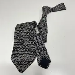 D*T様 HERMES ネイビー 幾何学模様 ネクタイ