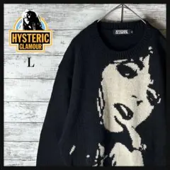 ヒステリックグラマー　刺繍ロゴ　クルーネックセーター　ヒスガール　即完 2025年最新】Hysteric Glamour ネック：クルーネック メンズ ニット