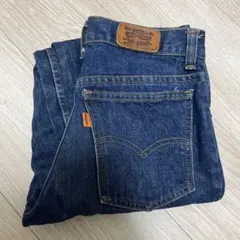 Levi's デニムパンツ W27 L34 モデル不明 革パッチ 細身