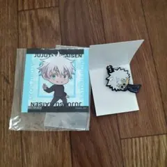 呪術廻戦 五条悟 ラバーキーホルダー&ステッカー2点セット