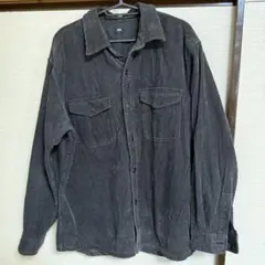 UNIQLO コーデュロイシャツジャケット L グレー