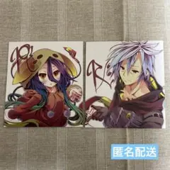 匿名配送 ノーゲーム・ノーライフ 映画 劇場版 入場者特典 色紙 2枚セット