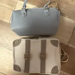 ミニバッグ型グレーキーホルダー　リカちゃんエコバッグなし