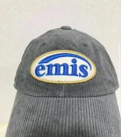 emis グレー ベースボールキャップ コーデュロイ