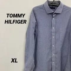 TOMMYHILFIGER トミーヒルフィガー　長袖　シャツ　柄シャツ　古着