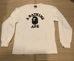 A BATHING APE 長袖カットソー ホワイト