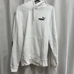 PUMA ホワイト フード付きパーカー
