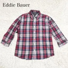 【Eddie Bauer】エディーバウアー チェックシャツ ボタン レッド【M】のサムネイル
