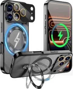 iPhone 17 pro ケース Magsafe対応 多機能一体 マグネット