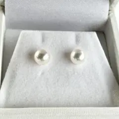 至高の輝き】12.9mm エジソンパールピアス／南洋真珠ヴィーナスクラス