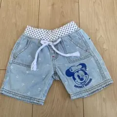 Disney Mickey Mouse デニムハーフパンツ