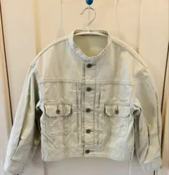 週末限定お値下げ　ジーユー　キッズデニムジャケット　ライトグリーン　130㎝