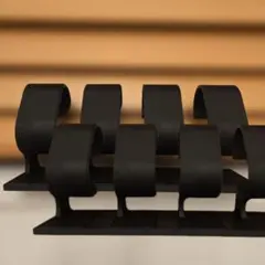【黒】プラスチック製時計スタンド 8個