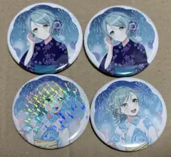 バンドリ！ JOYSOUND 缶バッジ 日菜ホロ1 ノーマル1 紗夜 ノーマル2