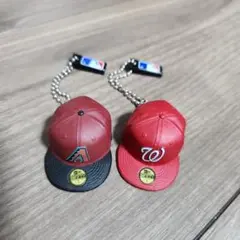 MLBキャップキーホルダー 2個セット