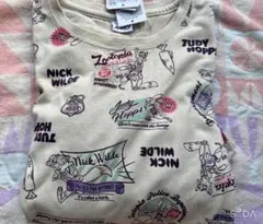 しまむら ズートピア 総柄 Tシャツ ニック ジュディ LLサイズ