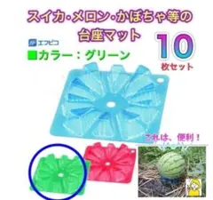 【10枚セット】エフピコ　スイカマット　メロン　フルーツマット　スイカ台座㊳のサムネイル