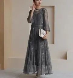 本日価格 美品 ルイルエブティック レース ワンピース ドレス 結婚式 お呼ばれ