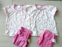 虹　ユニコーン柄 ベビーパジャマ　ユニクロ　90