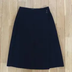 ユナイテッドアローズ 巻スカート ラップスカート ウール 冬物 黒 レディース