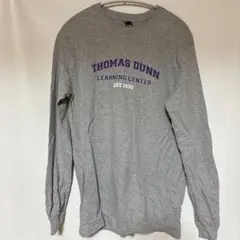 ギルダン 長袖Tシャツ クルーネック ロゴプリント S 灰色 綿混 カジュアルのサムネイル