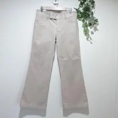 【ユニクロ】ベージュ スマートアンクルパンツ　ウエスト64 2wayストレッチ