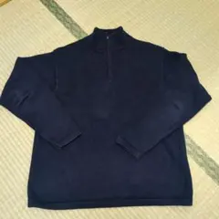 L.L.Bean メンズ　ジップアップコットンセーター