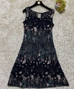 シビラ　ワンピース　ノースリーブ　花柄　刺繍　Mサイズ